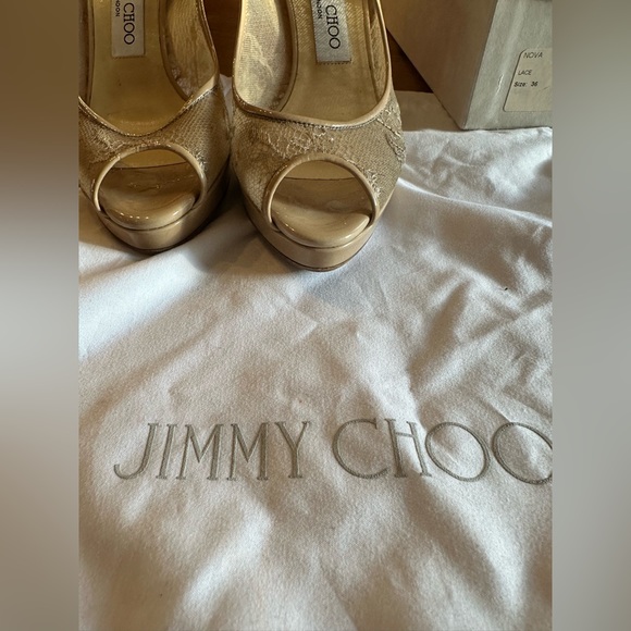 Jimmy Choo Nova Lace - nude color - Picture 12 of 12